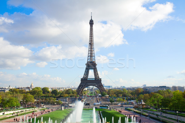 Stok fotoğraf: Eiffel · tur · Paris · Fransa · gökyüzü · su