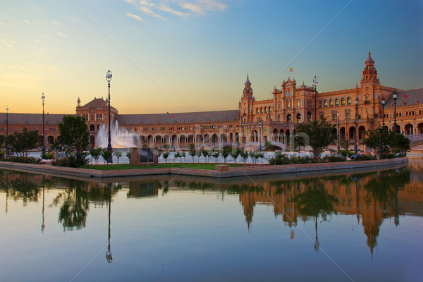 Square of Spain, Sevilla, Spain Stock photo © neirfy