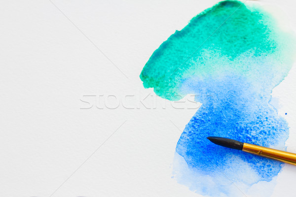 Weiß Wasserfarbe Schule abstrakten malen Hintergrund Stock foto © neirfy