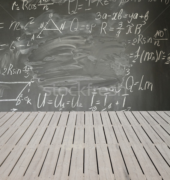 Mathématiques formules bois écrit [[stock_photo]] © neirfy