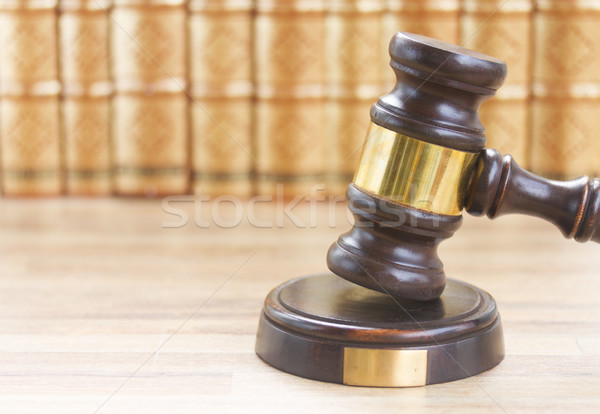 Stock photo: Wooden Law Gavel