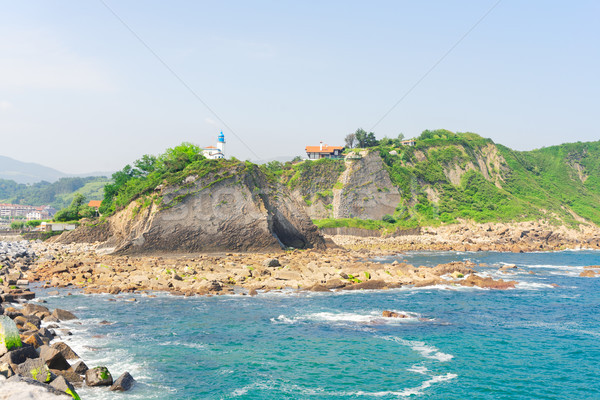 Zumaia coast, Pais Vasco Spain Stock photo © neirfy