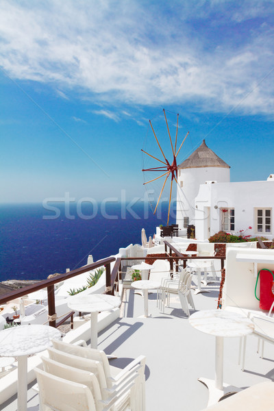 windmill of Oia, Santorini Stock photo © neirfy