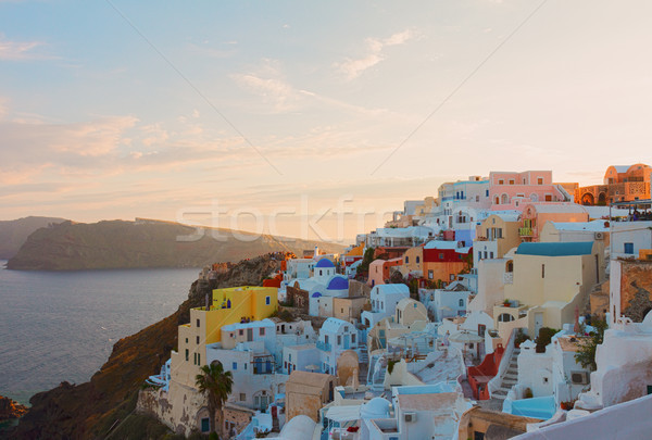 beautiful details of Santorini island, Greece Stock photo © neirfy
