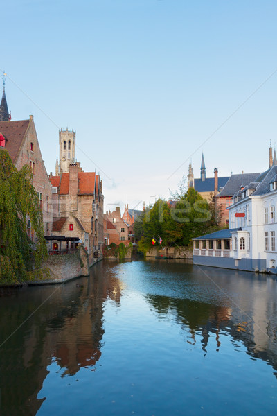 view of medieval Bruges Stock photo © neirfy