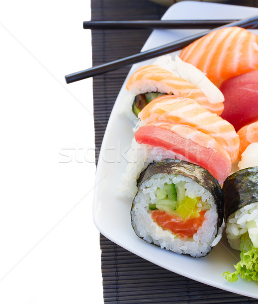 lunch with  sushi dish Stock photo © neirfy