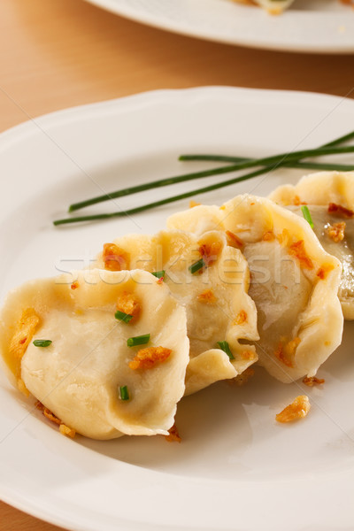 Stock photo: polish pierogi dish