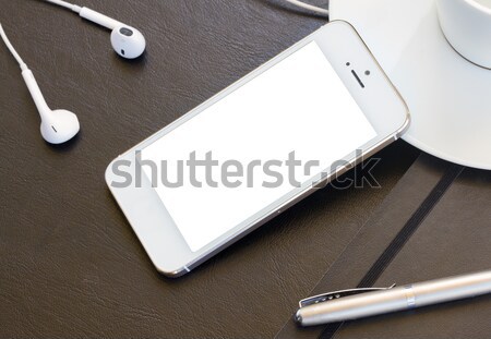 mock up with modern smartphone Stock photo © neirfy