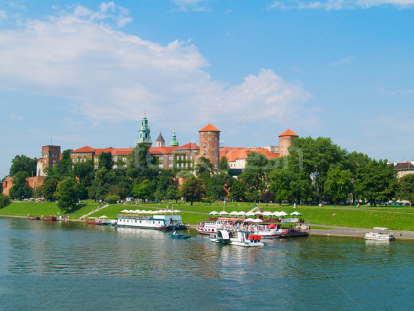 castle at Wawel hill, Krakow, Poland Stock photo © neirfy