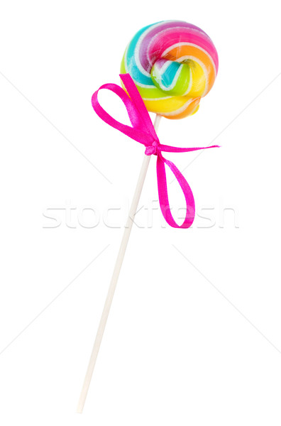 small spiral lolly pop candy Stock photo © neirfy
