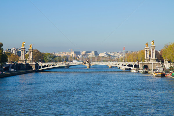 Bridge of Alexandre III, Paris Stock photo © neirfy