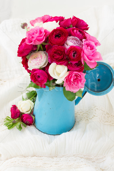 bunch of pink ranunculus flowers Stock photo © neirfy