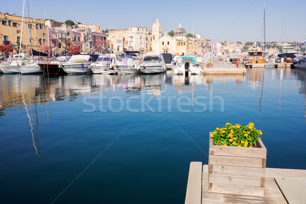 Foto stock: Ilha · Itália · marina · barcos · colorido · velho