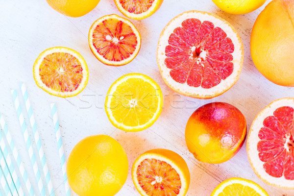 Variety of citruses Stock photo © neirfy