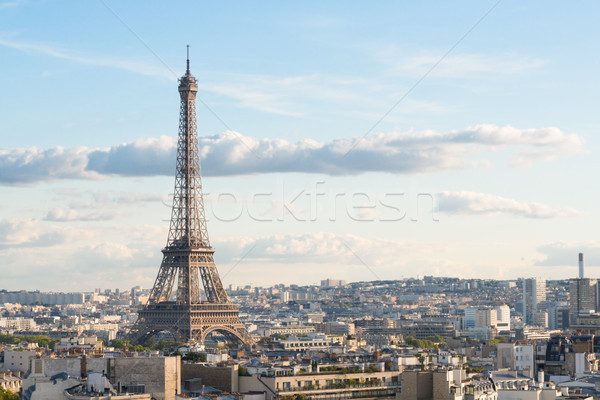 Eiffel turné Párizs városkép híres Eiffel-torony Stock fotó © neirfy