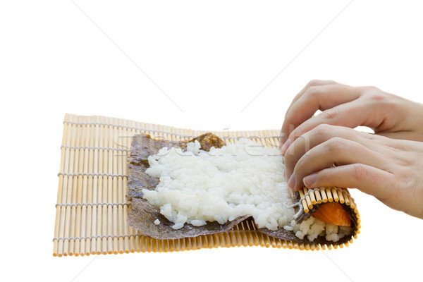 Stock photo: sushi preparation