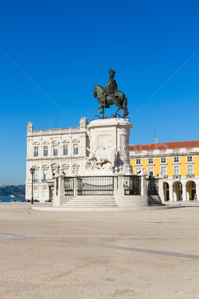 商業 廣場 里斯本 葡萄牙 景觀 商業照片 © neirfy