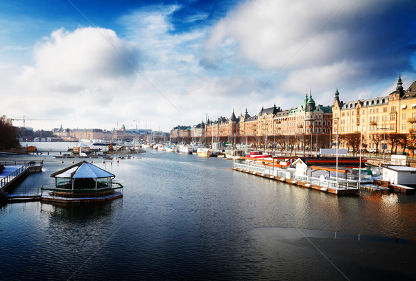 Orizont Stockholm Suedia scenic panoramă Imagine de stoc © neirfy