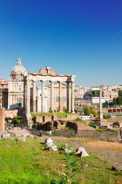 Forum - Roman ruins in Rome, Italy Stock photo © neirfy