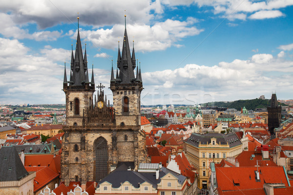 facade Tyn cathedral Stock photo © neirfy