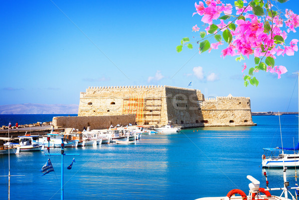 Heraklion harbour, Crete, Greece Stock photo © neirfy