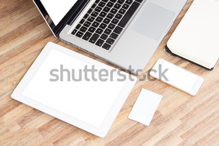 Modern working place Stock photo © neirfy