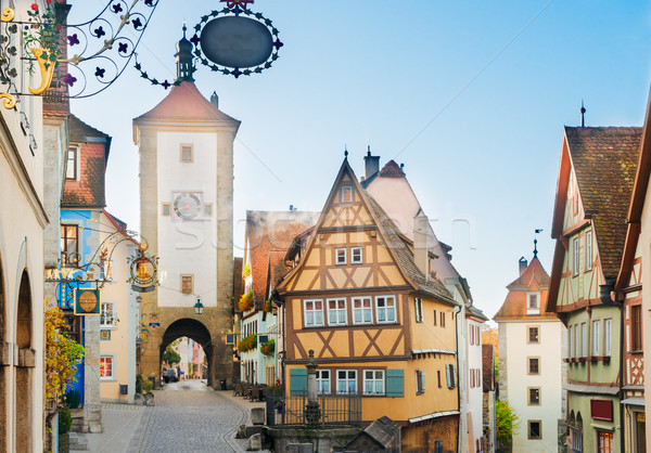 Rothenburg ob der Tauber, Germany Stock photo © neirfy