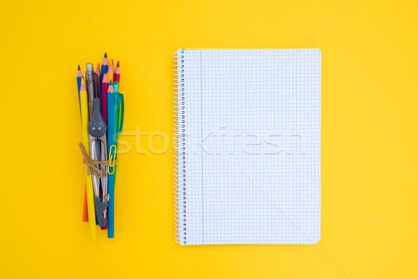 Zurück in die Schule kreative Szene Kopie Raum leer Stock foto © neirfy