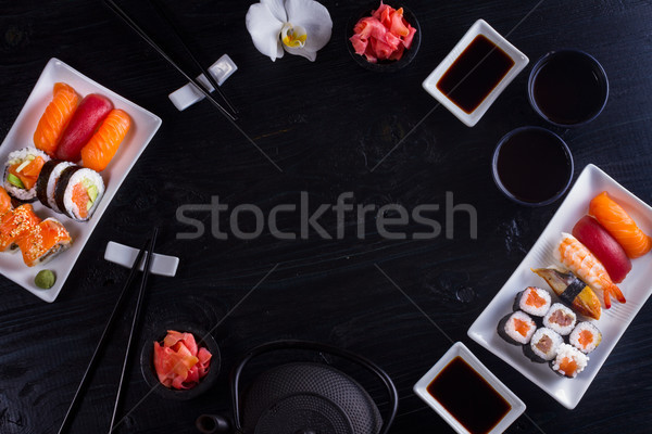 Japanese sushi dish Stock photo © neirfy