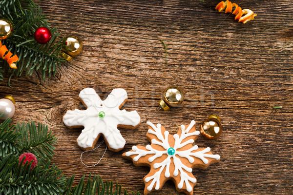 christmas gingerbread cookies Stock photo © neirfy