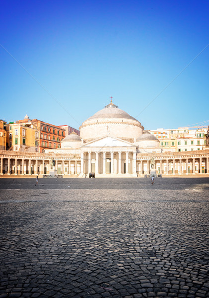 Piazza del Plebiscito, Naples Italy Stock photo © neirfy