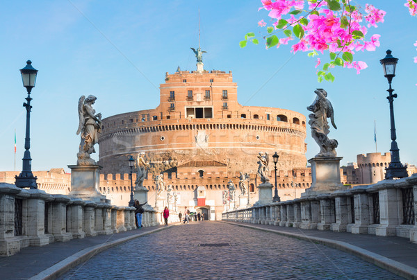  castle st. Angelo, Rome, Italy Stock photo © neirfy