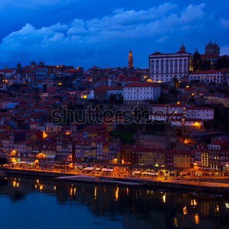 old town of Porto at night, Portugal Stock photo © neirfy