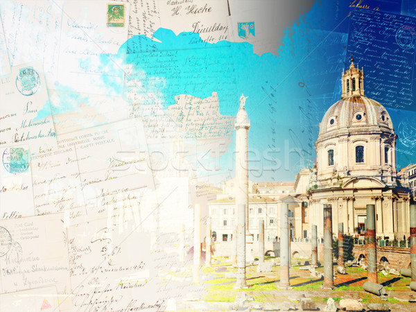 フォーラム ローマ 遺跡 ローマ イタリア ヴィンテージ ストックフォト © neirfy
