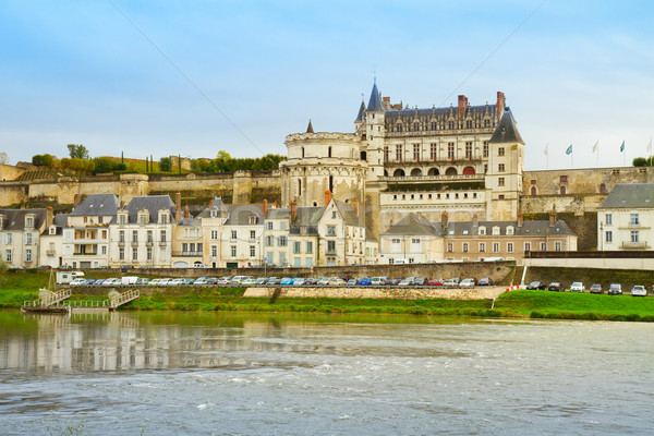  Amboise over Loire river, France Stock photo © neirfy