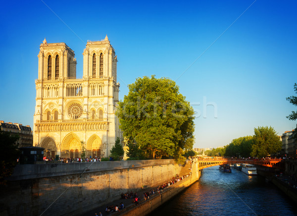 Stock photo: Notre Dame cathedral, Paris France