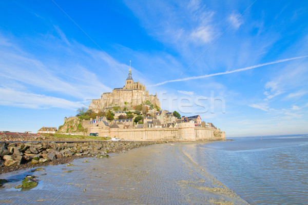 Mont Saint Michel over sea tide , France Stock photo © neirfy