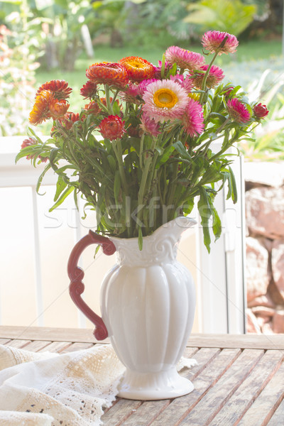 Stock photo: Bouquet of Everlasting flowers