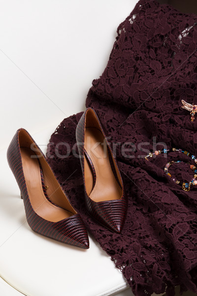 Hight heel shoes for Christmas party Stock photo © neirfy