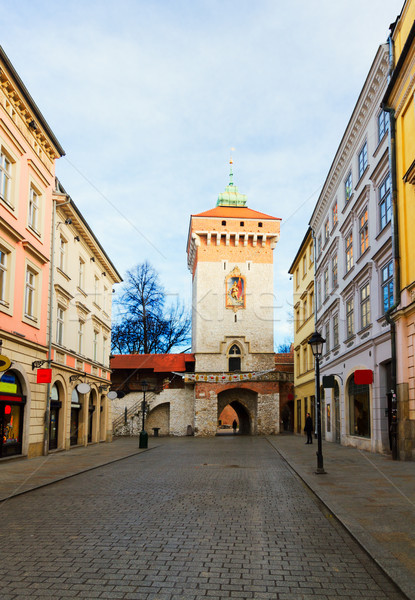 Foto d'archivio: Strada · vecchio · cracovia · Polonia · cancello · città · vecchia