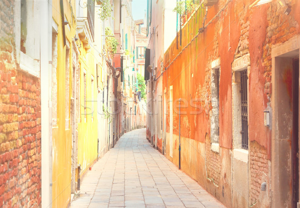 Stock photo: traitional Venice street, Italy