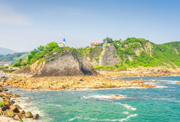 Zumaia coast, Pais Vasco Spain Stock photo © neirfy