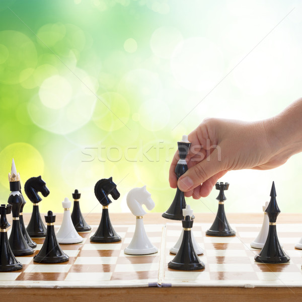 making move in chess game Stock photo © neirfy