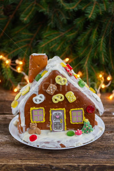 gingerbread house for christmas Stock photo © neirfy