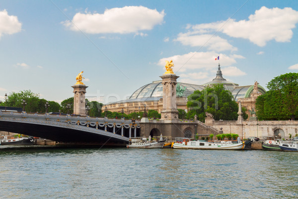 Bridge of Alexandre III in  Paris, France Stock photo © neirfy