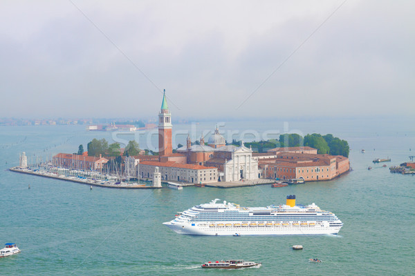 Eiland Venetië Italië mistig ochtend Stockfoto © neirfy