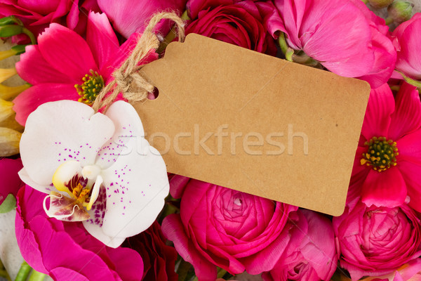 Flores floral topo ver cópia espaço textura Foto stock © neirfy