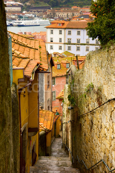 street in old town, Porto, Portugal Stock photo © neirfy