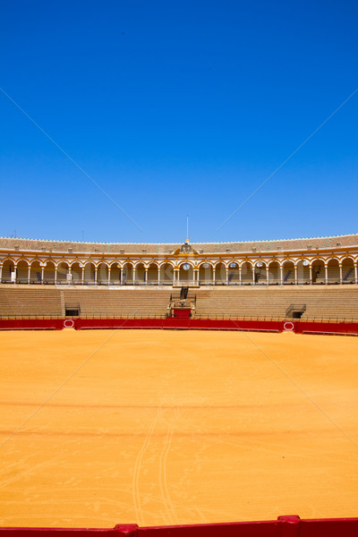 Arena Spanje stad sport reizen zand Stockfoto © neirfy