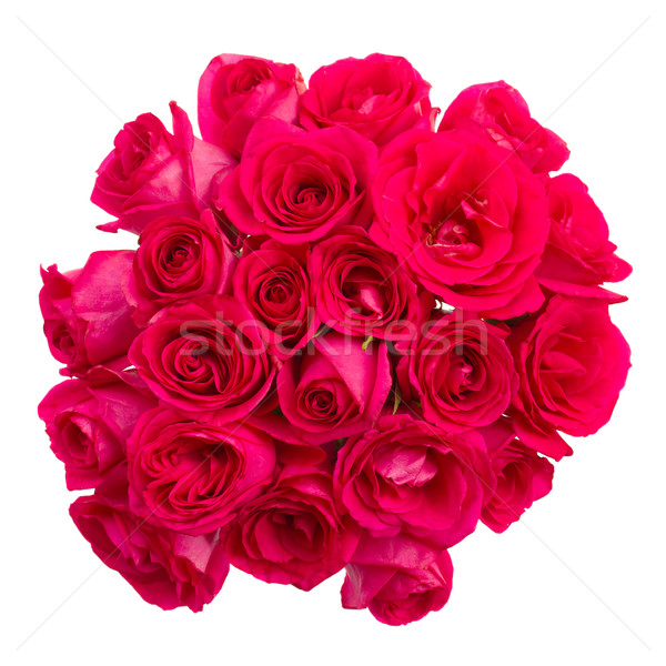 Stock photo: round bouquet of mauve roses